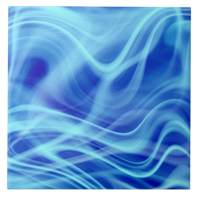 A Mystical Blue Fog Kakelplatta (Framsidan)