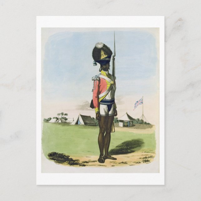 A Naigue of the Bombay Battalion, plate 28 from 'O Vykort (Framsida)