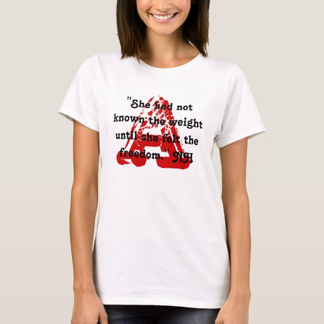 A Nathaniel Hawthorne Fläkt RED MARK DESIGN T-Shir T-shirt (Framsida)
