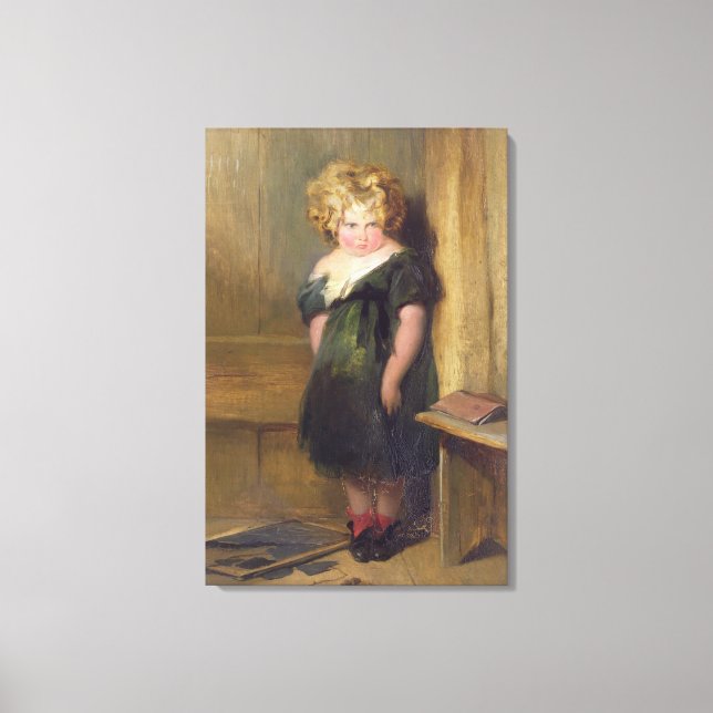 A Naughty Child (oil on canvas) Canvastryck (Framsida)