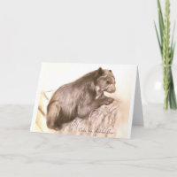 A. Neuman Bubu porträtt Notecard