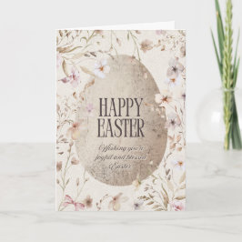 A neutral colour Ester Card with an Easter Kort