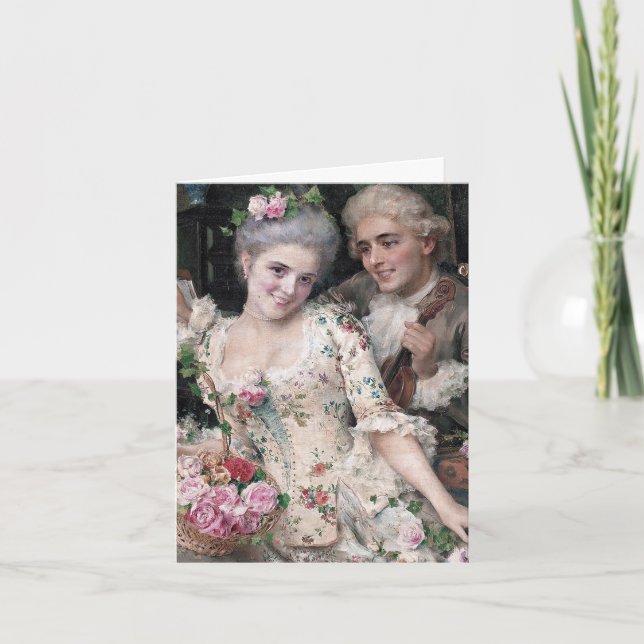 A New Basket of Flowers Tack Kort (Framsida)