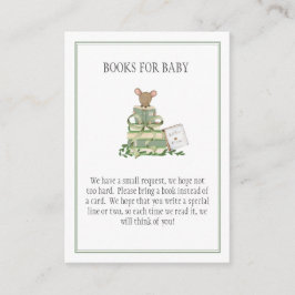 A New Chapter Baby Shower Book for Baby  Tilläggskort