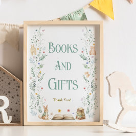 A New Chapter Baby Shower Books and Gifts Poster
