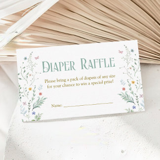 A New Chapter Baby Shower Diaper Raffle Tickets Tilläggskort
