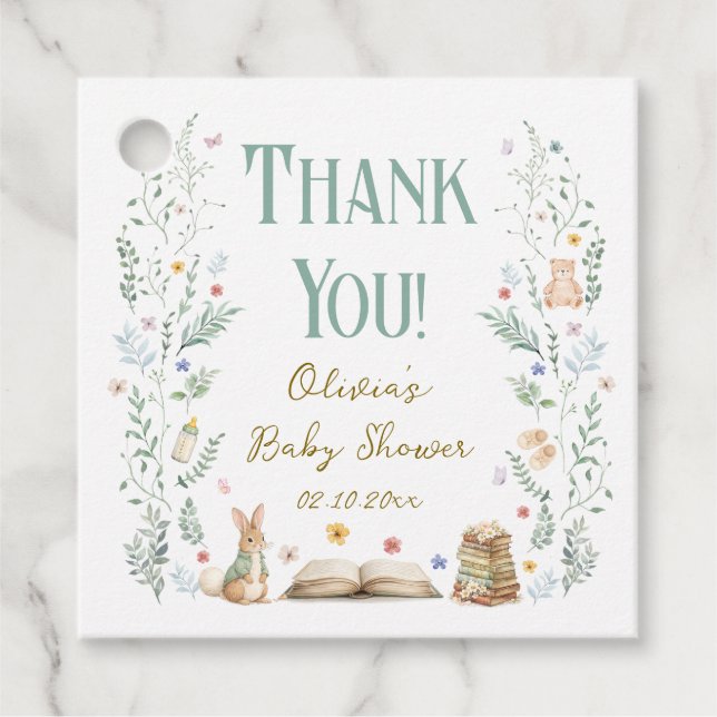 A New Chapter Baby Shower Gåvor Etiketter (Framsida)