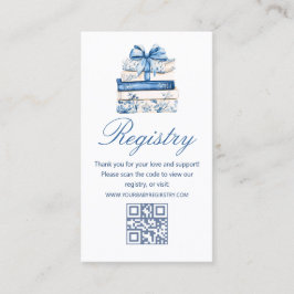 a new chapter baby Shower gift registry qr code  Tilläggskort