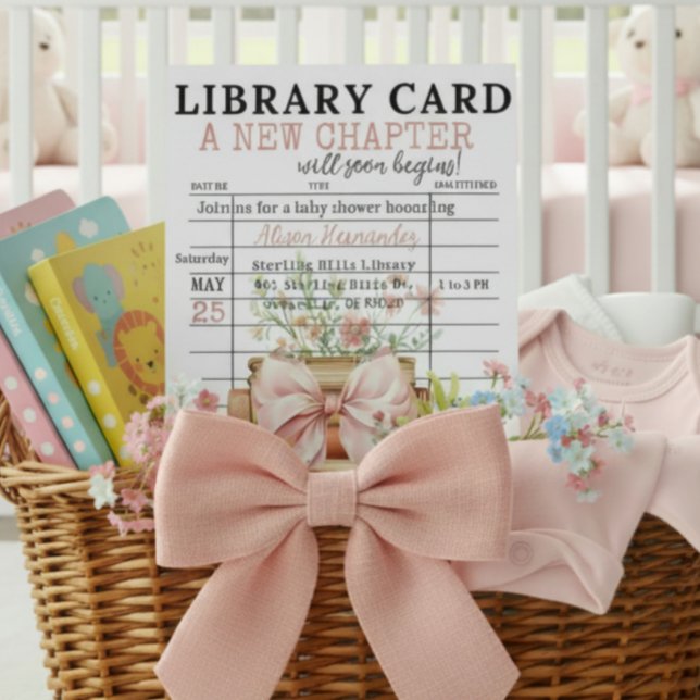 A New Chapter Baby Shower Inbjudningar (Skapare uppladdad)