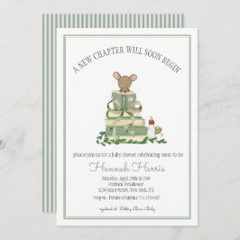 A New Chapter Baby Shower Invitation Inbjudningar