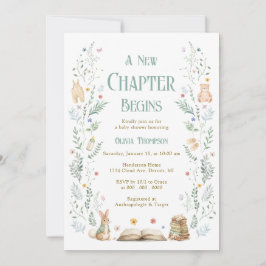 A New Chapter Baby Shower Invitation Inbjudningar