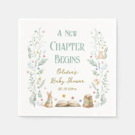A New Chapter Baby Shower Pappersservett