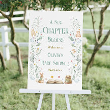 A New Chapter Baby Shower Welcome 
