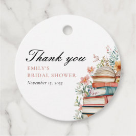 A New Chapter Begins Books Bridal Shower Gåvor Etiketter