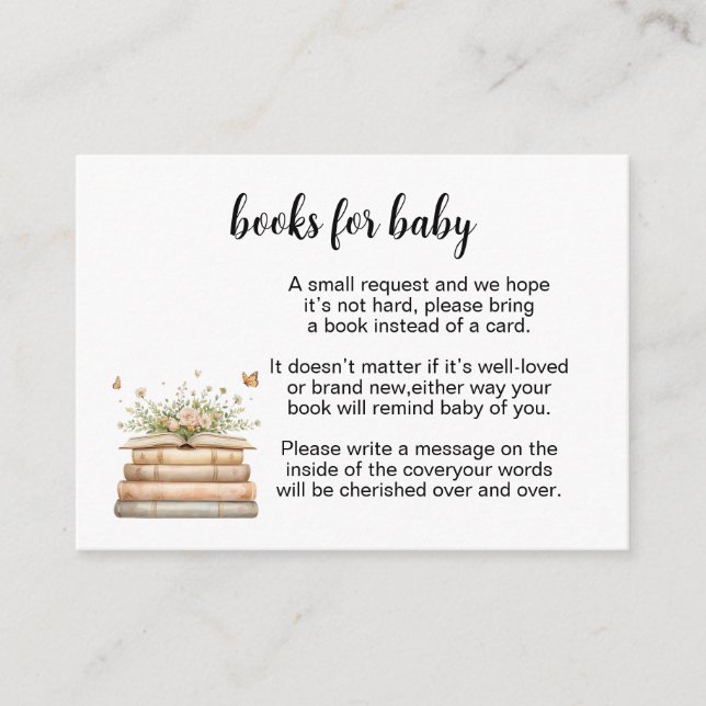 A New Chapter Begins Books for Baby Insert Rådkort (Framsida)