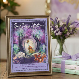 A New Chapter Begins Books for Baby Library Card Julkort