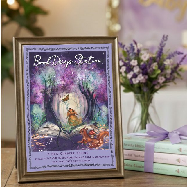 A New Chapter Begins Books for Baby Library Card Julkort (A New Chapter Begins Books for Baby Library Card)