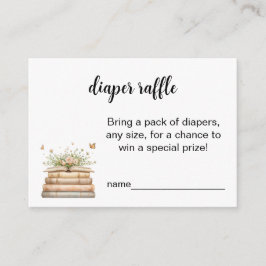 A New Chapter Begins Diaper Raffle Insert Rådkort