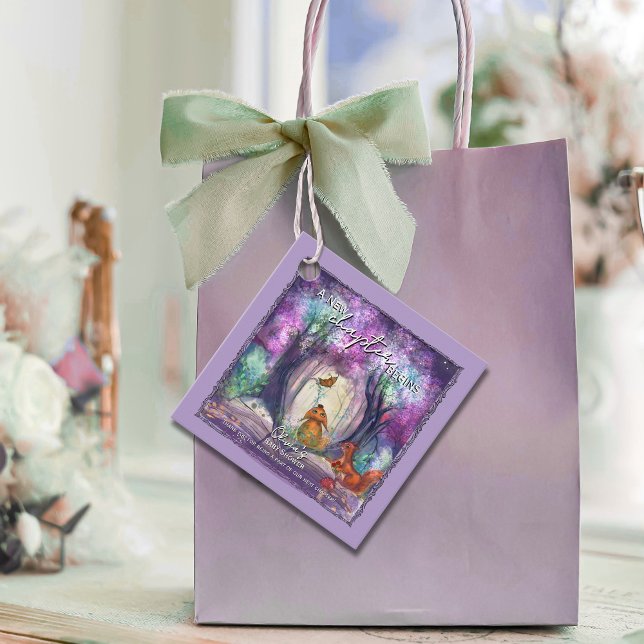  A New Chapter Begins I Storybook Baby shower Gåvor Etiketter (A New Chapter Begins I Storybook Baby shower Favor Tags)