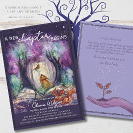 A New Chapter Begins I Storybook Baby shower Inbjudningar