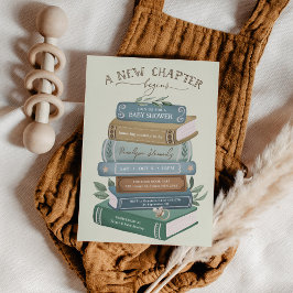 A New Chapter Begins: Storybook Baby Shower Inbjudningar