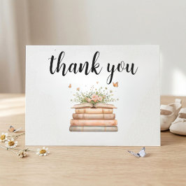 A New Chapter Begins Thank You Card - Flat Anteckningskort