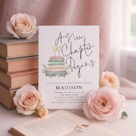 A New Chapter Books Bubbly Bridal Shower Inbjudningar