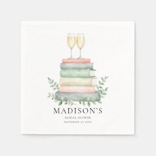 A New Chapter Books Prosecco Bröllopsdusch Pappersservett