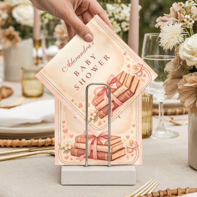 A New Chapter Storybook Baby Shower Pappersservett (Skapare uppladdad)