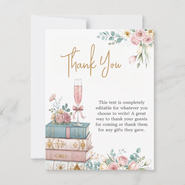 A New Chapter Thank You Card Tack Kort (Framsida)