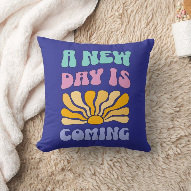 A New Day is Coming Kudde (Filt)
