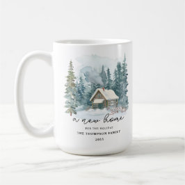 A New Home Calligraphy Holiday Moving Keepsake Kaffemugg