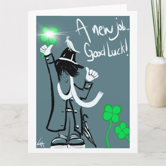 A new job, Good Luck! Kort (Framsida)
