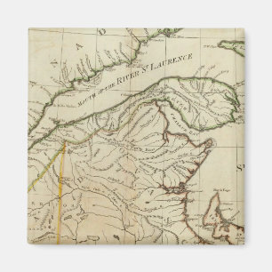 A New Karta of Nova Scotia och Cape Breton Island Magnet