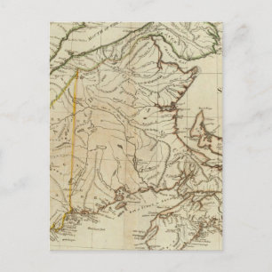 A New Karta of Nova Scotia och Cape Breton Island Vykort