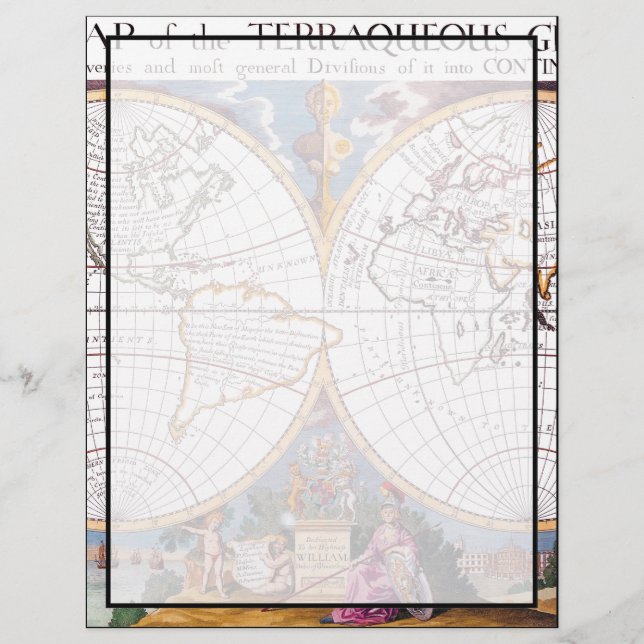 A New Karta of the Terraquous Globe Letterhead (Framsida)