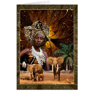 A Nigerian Priestess Hälsningskort