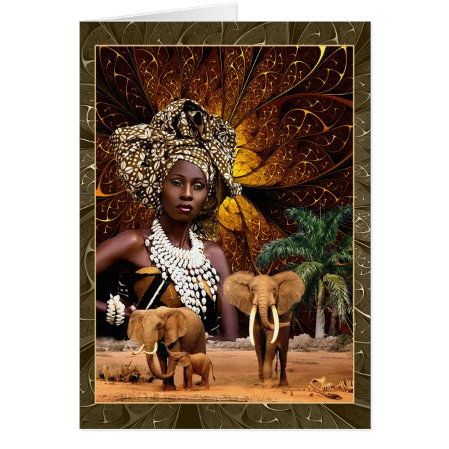 A Nigerian Priestess Hälsningskort (Framsidan)