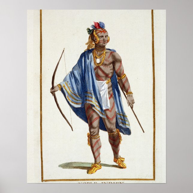 A Noble Indian from the Ottawa Nation, 1780 (colou Poster (Framsidan)