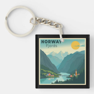 A nostalgic Classic Travel Poster - Norge Fjords