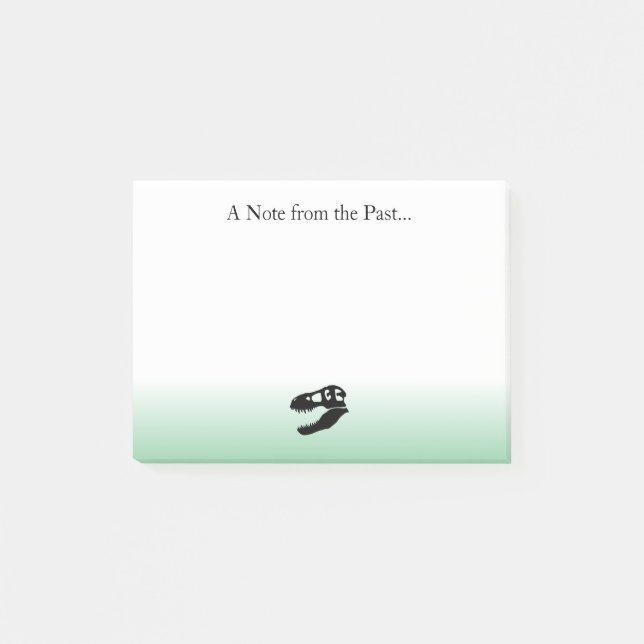 A Note from the Past- T. rex Dinosaur Post-its Post-it Block (Framsida)