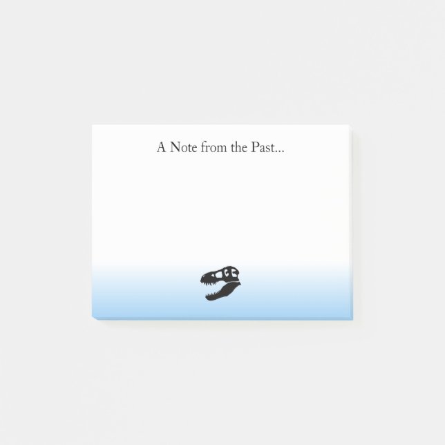 A Note from the Past- T. rex Dinosaur Post-its Post-it Block (Framsida)