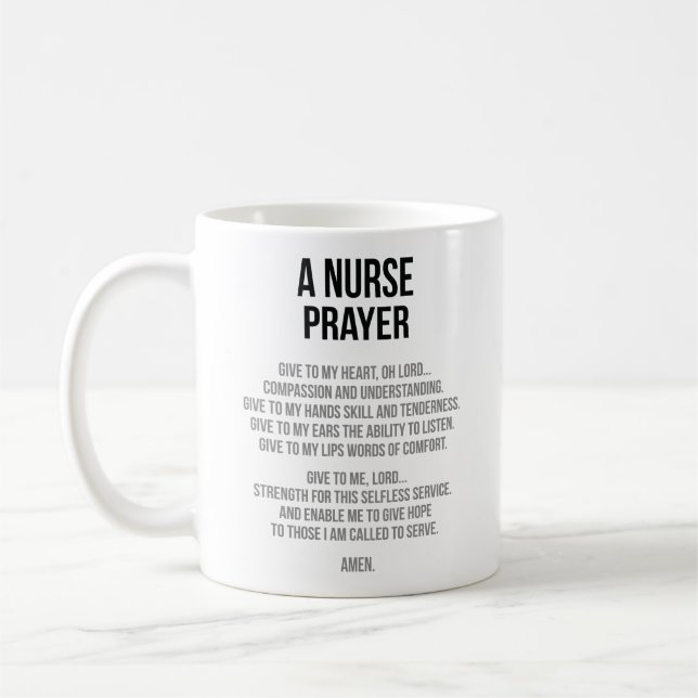 A Nurse Prayer Kaffemugg (Vänster)