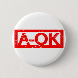 A-OK Frimärke Knapp