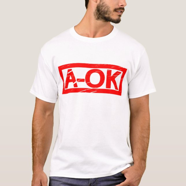 A-OK Frimärke T Shirt (Framsida)