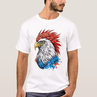 a örn med rött t shirt