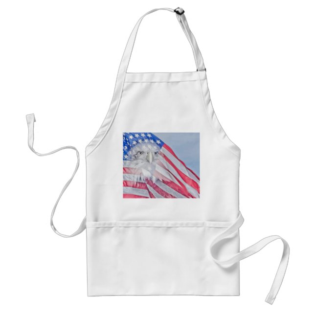 A Örn och den amerikanska Flagga Förkläde (Framsidan)