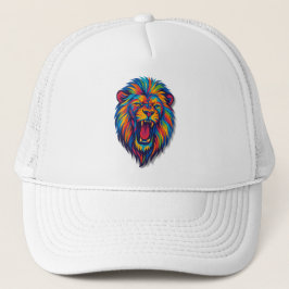 A PAINTED LIONT rucker Hat Keps