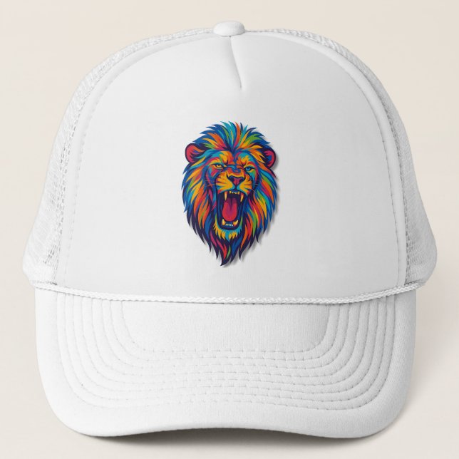 A PAINTED LIONT rucker Hat Keps (Framsida)