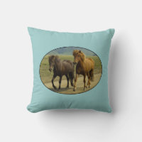 A Pair of Brown Islands Ponies